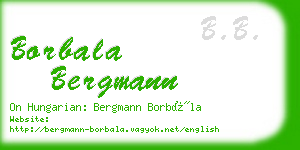 borbala bergmann business card